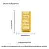 Mini Wealth Luck Charms 100PCS Gold Ingots Small Gold Dollars for DIY Craft Bag Pendant Accessory Home Living Room Decor