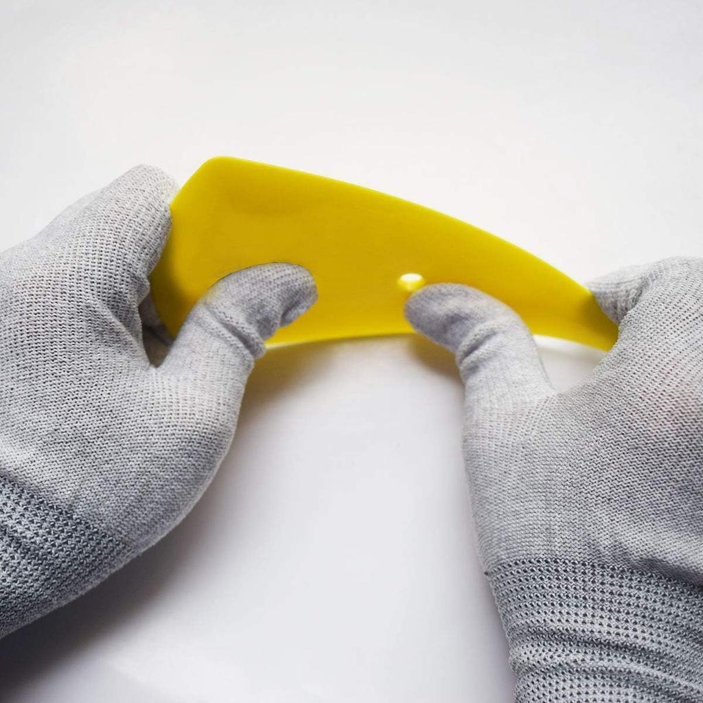 3PCS Contour Squeegee for Vinyl Wraps & Decals Scraper Triangle Pointed Sharp Bubble Scraper Corner Reach Tools Fine-Edge Detailer Hand Tool