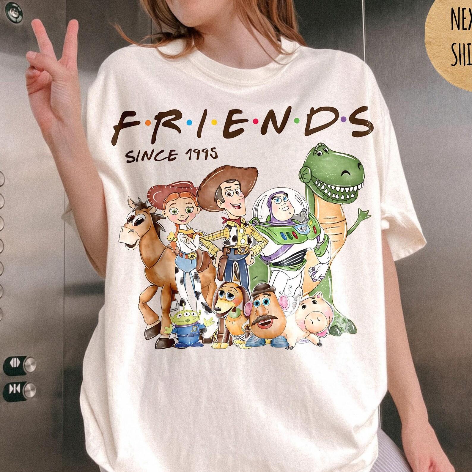 Toy Story Characters Group Shirt, SINCE 1995 Tee, Disney Woody Jessie Buzz Lightyear Shirt, Toy Story Frindes T-shirt 160