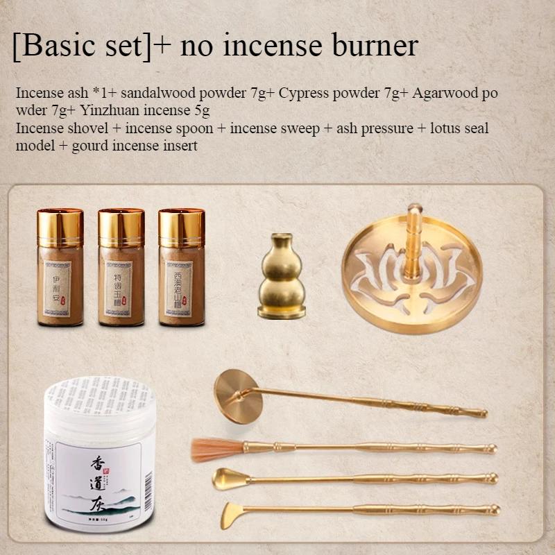 

Латунный набор для благовоний / Модель печати лотоса Ложка для благовоний Метёлка Песок Сандаловое дерево Агиловое дерево Порошок Кадильница Кабинет Чайная комната Инструменты для благовоний