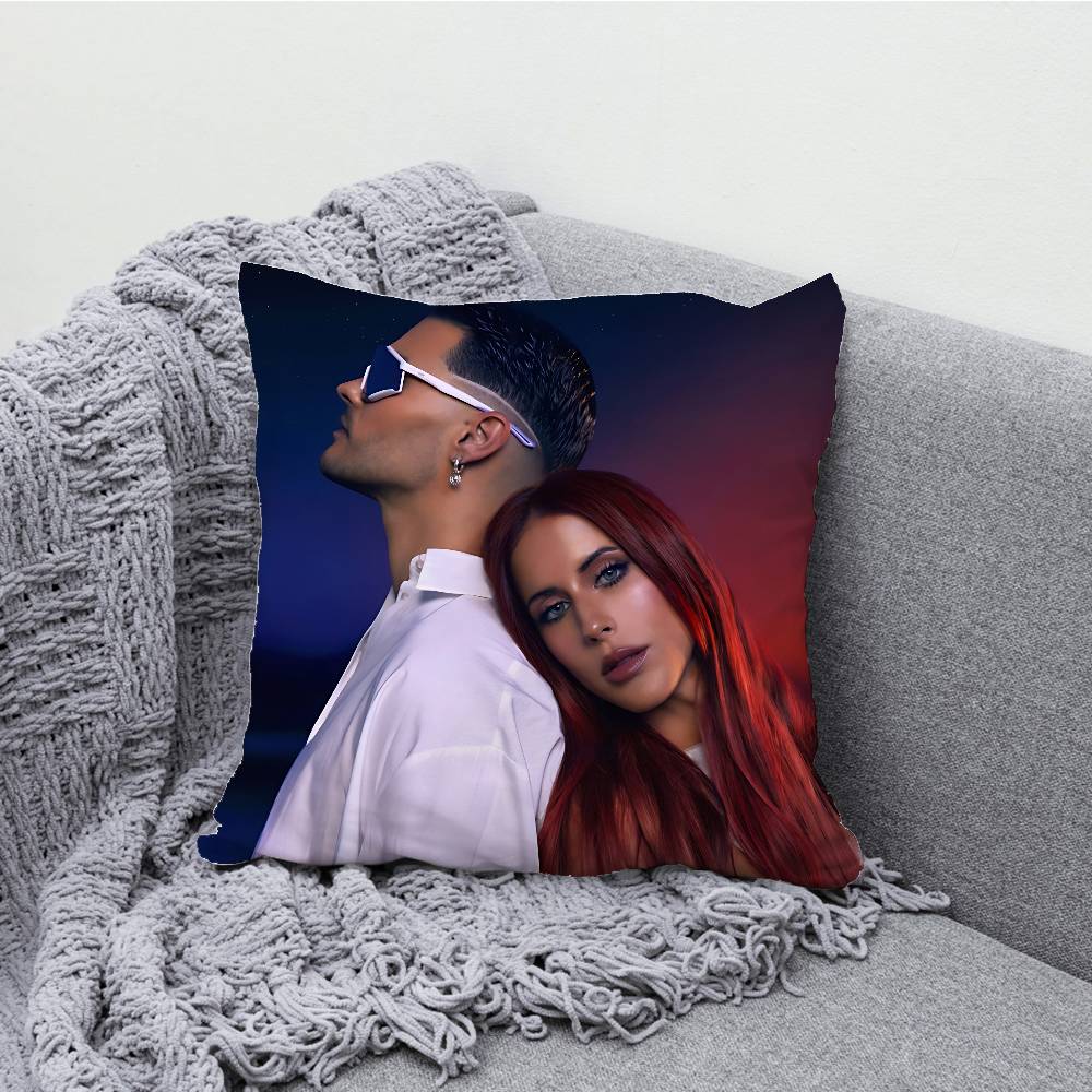 D-DreamS Band T-TheaterS Pillow Case Print Polyester Fiber 40X40 cm Home Sofa Throw Cushion Cover Decoration