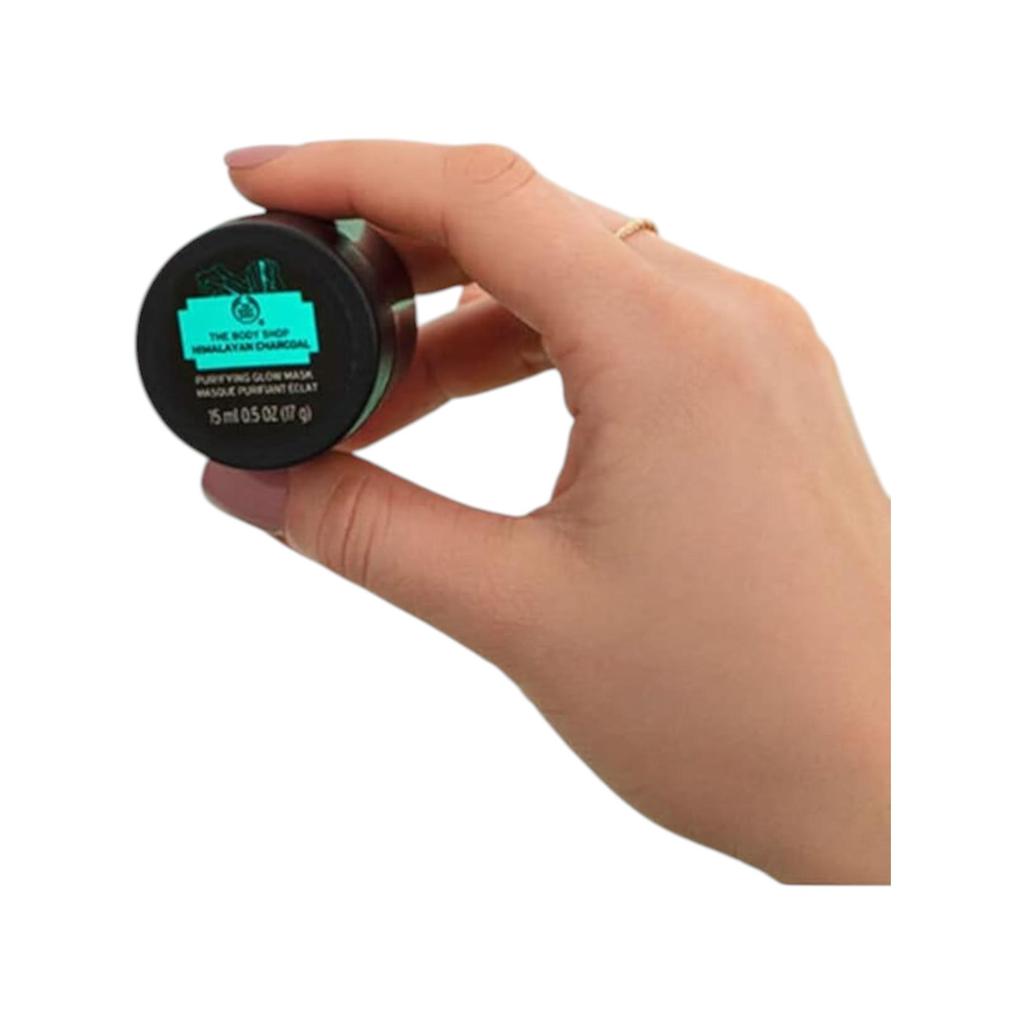 The Body Shop Himalayan Charcoal Purifying Glow Mask 15 Ml Vegan Clay Face Mask For Deep Cleansing And Radiance