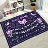 3D Retro Witch Ouija Gothic Spirit Board Rug for Bedroom Living Room Sofa Home Doormat Decor, Large Kids Play Non-slip Floor Mat