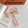 Cute Hand-Woven Fan Portable Decorative Handheld Fans Gift Hand Braided Fan  Photo Prop