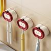 Adhesive Toothbrush Holder Wall Mounted Organizer Holds 2 Toothbrushes Fruit Design Toothbrush Hanger Keeps Toothbrush Dry Fresh for