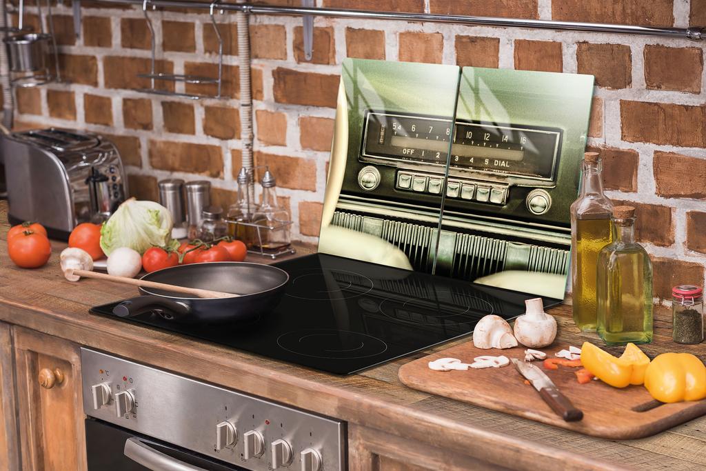 SZKLANA PŁYTA OCHRONNA DO KUCHNI 2x35x52 RADIO