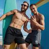 Mens Quick-Dry Board Shorts With Built-in Brief Liner Swimming Pool Beach Surfing Water Sports