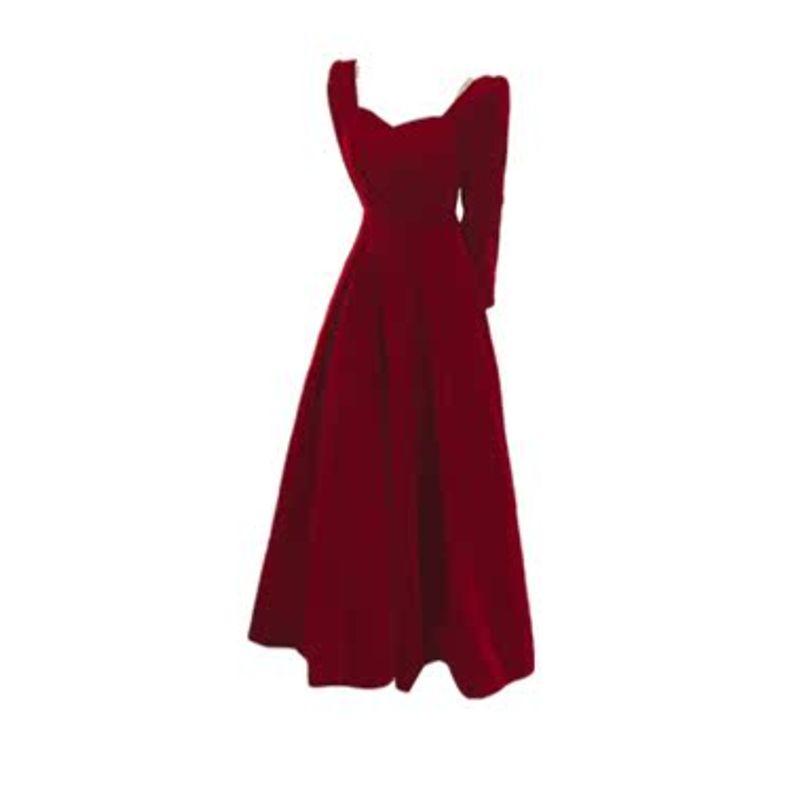 

Амазон Платье винного цвета Одежда большого размера для женщин Wine Red Plus size L