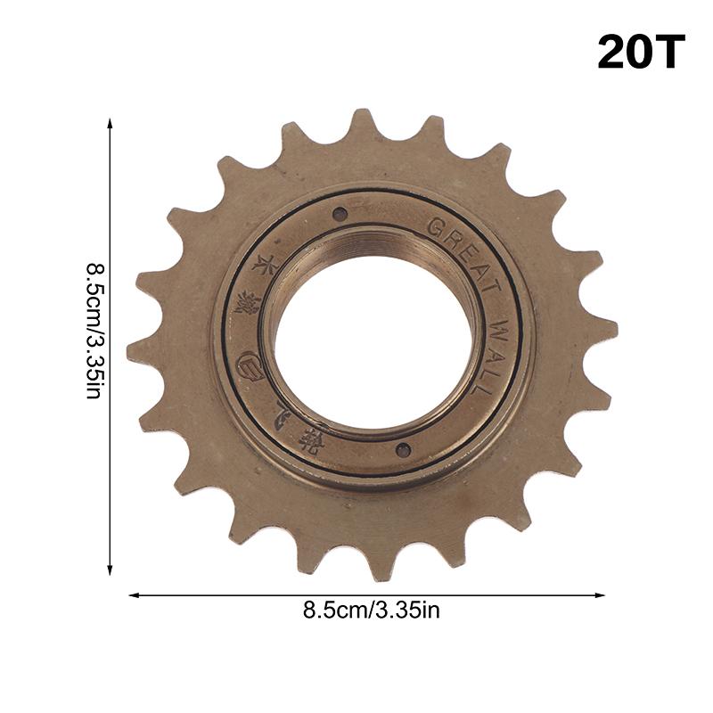 16T/18T/20T Single Speed Steel Freewheel Sprocket Accessories For Bike 1 Speed Cog Gear Bicycle Replacement Parts