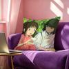 SSpirited AAway Movie Square DoubleSided Printed Pillow Case Bedroom Bedside Pillow Sofa Cushion Cover