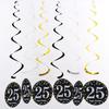 PVC Spiral Ornament Pendants for 18th, 30th, 60th Birthday Party Decorations