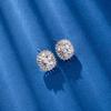 S925 Zircon Cube Stud Earrings: Luxurious, Trendy, Classic Ear Jewelry