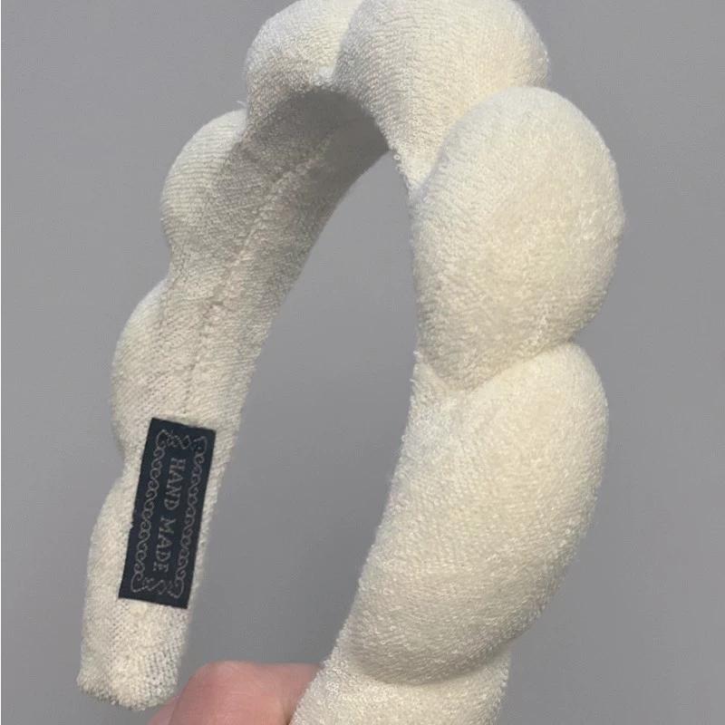 Modische Haarbänder aus Mikrofaser zum Waschen, geschwollenes Stirnband, Spa-Blasen-Stirnband, Gesichts-Make-up, Dusche, Hautpflege, Mädchen-Accessoires
