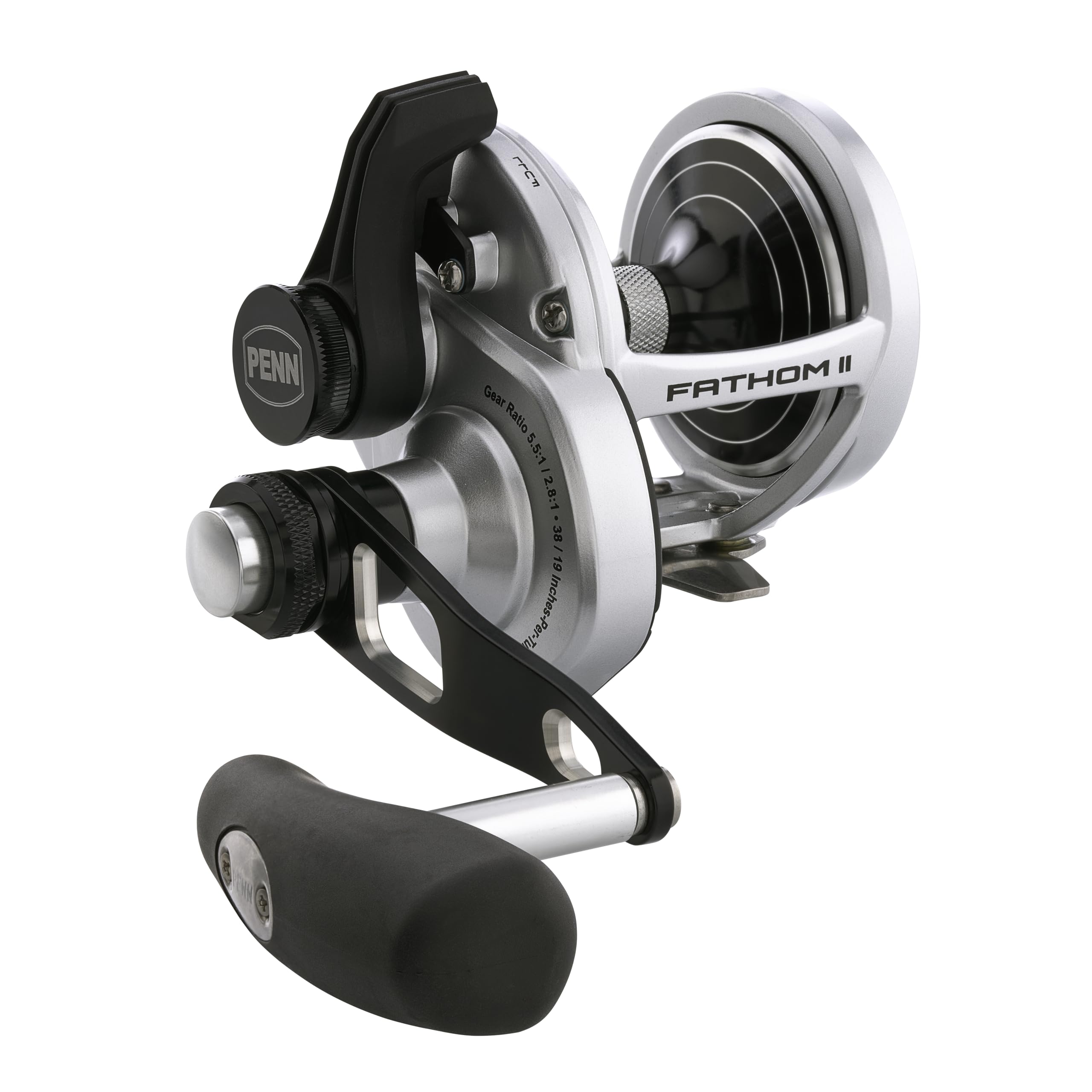 PENN Fathom II 2 Speed 30LD2 offshore reel серебряный