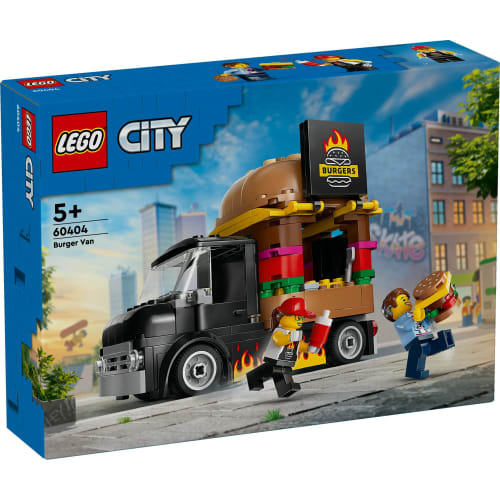 LEGO City Burger Truck Toy Present Birthday Block Educational Christmas Boys Girls Children 5 Years Old 6 Years Old 7 Years Old 8 Years Old Vehicle Ca