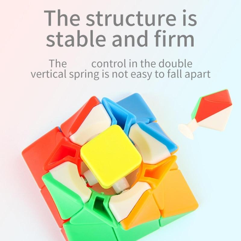 Professional 3x3 Magical Cubes Featuring Seamless Rotation Mechanism And High Visibility Color Stickers