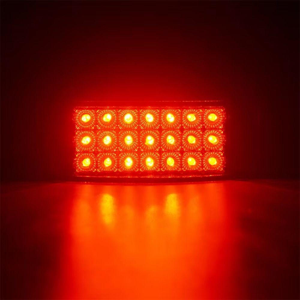 Anti Collision Signal Tail Light Square Indicator Lamp 12-24V 21LED Truck Clearance Light Boat
