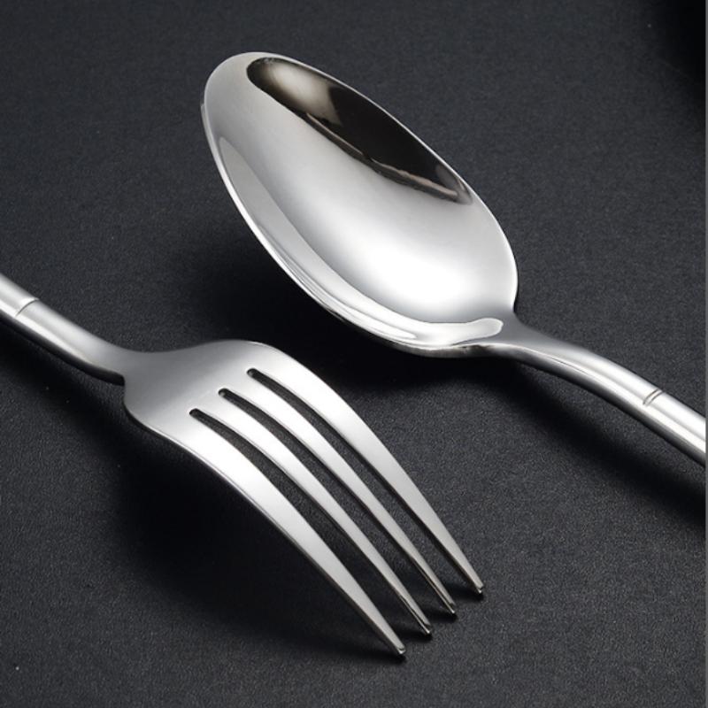 Zestaw sztućców ze stali nierdzewnej 304, Nóż, Widelec, Łyżka, Łyżeczka Zestaw obiadowy, Luksusowa zastawa stołowa, Piękne przybory kuchenne do domu