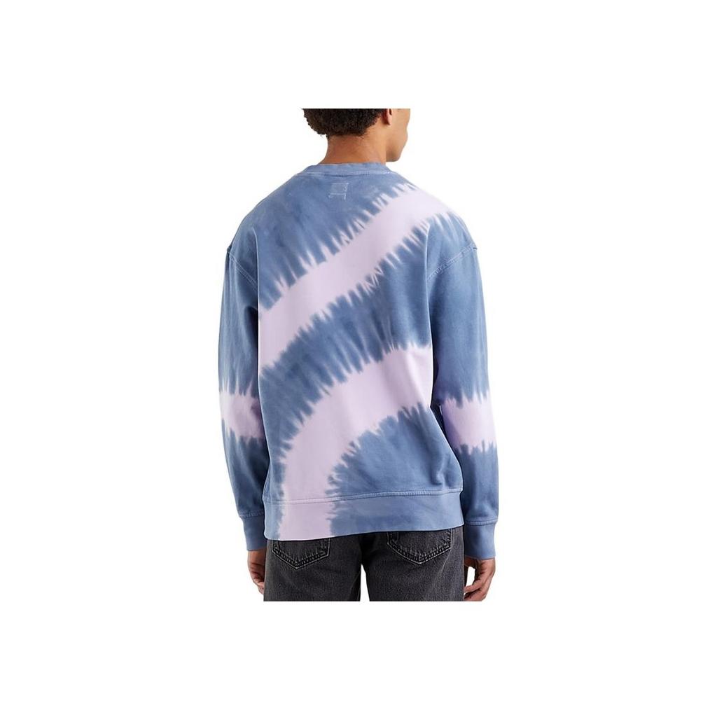 Levis FW22 Color Block Pattern Printed Crew Neck Long Sleeve Sweatshirt Men Sweatshirt Multicolor A1572-0004
