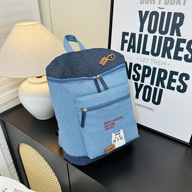 Schoolbag wholesale new niche cute cartoon cat lightweight backpack backpack travel bag large capacity casual backpack