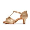 Fashion Ballroom-Dance Women Latin Dance Shoes Tango Soft Sole Jazz Shoe Girls Salsa Shoes 5/7cm Heels Practice Sandals