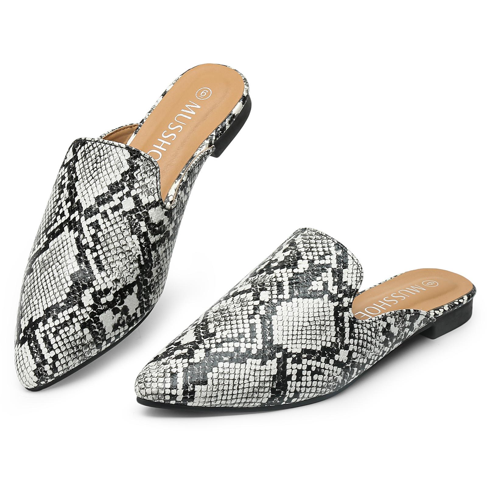 

Повседневные летние туфли на плоской подошве, мюли, шлепанцы, мокасины, женские туфли-мюли с острым носком, шлепанцы на плоской подошве, черные мягкие кожаные туфли, мюли, тапочки 10