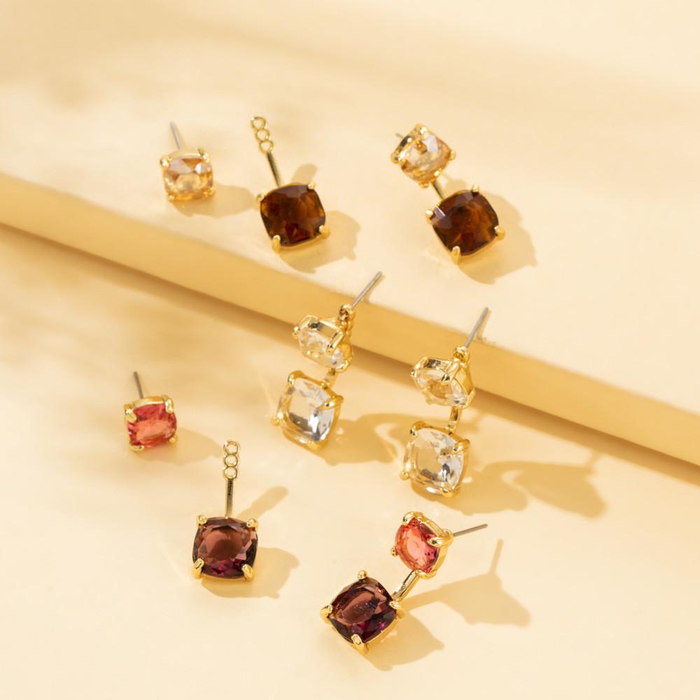 Zircon Luxurious Studded Earrings For Women Exquisite Holiday Idea Gift