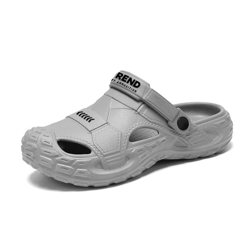 Cross49 Men s Large Closed-Toe Summer Beach Sandals | Outdoor Two-Way Use Sports Slippers 46-47