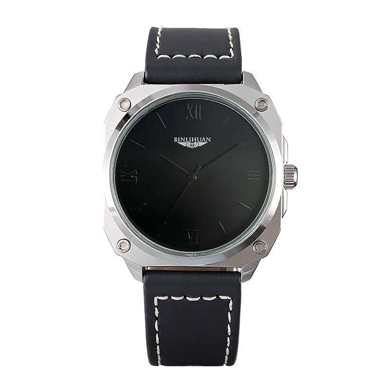 JYL Men's Watch Classic Minimalist Waterproof Leather Band