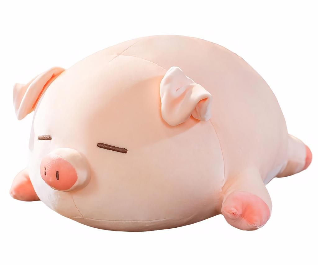 Pig Stuffed Animal Plush Pillow - 15.7'' Kawaii Soft Pig Hugging Pillow, Adorable Cuddle Plush Toy, for Kids, Girlfriend, or Adults