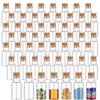 10ml Mini Plastic Bottles with Corks Tiny Clear Sand Art Bottles Wishing Vial for Wedding Birthday Party Decoration DIY Crafts