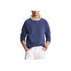 Polo Ralph Lauren Small Pony Logo Embroidered Washable Crewneck Sweatshirt Men Sweatshirt Navy-Blue 710874700-003