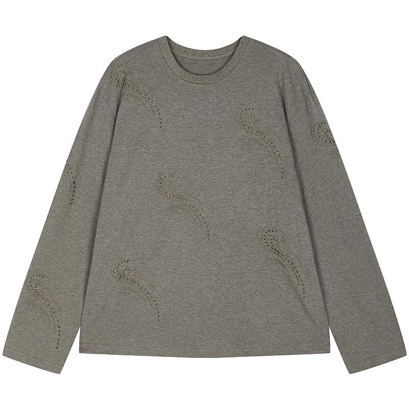 JNBY 25 Winter Loose Round Neck Long Sleeve T-Shirt