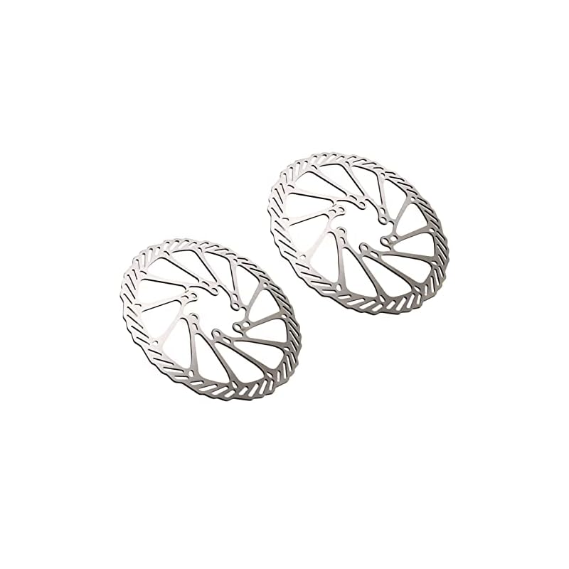 Bicycle Disc Brake Rotors (2pcs) for Road Bikes and Mountain Bikes. Lightweight, High-Speed Heat Dissipation Steel, High Hardness, 12 Bolts, Hollow