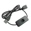 Straight-headed USB2.0 Extension Cord Wire with On Off Switches Support Data Transfer & Power Supply for USB-powered Fan