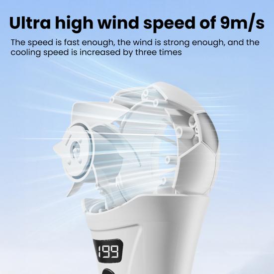 Soccer Handheld Fan, Mini USB Portable Fan with 199 Speeds, Football Shape Cooling Fan for Game Day, Sports Fan Gift
