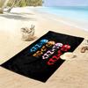 Pac-Man Print Beach Towel, Large Soft Quick Dry Towel for Beach Camping Swimming