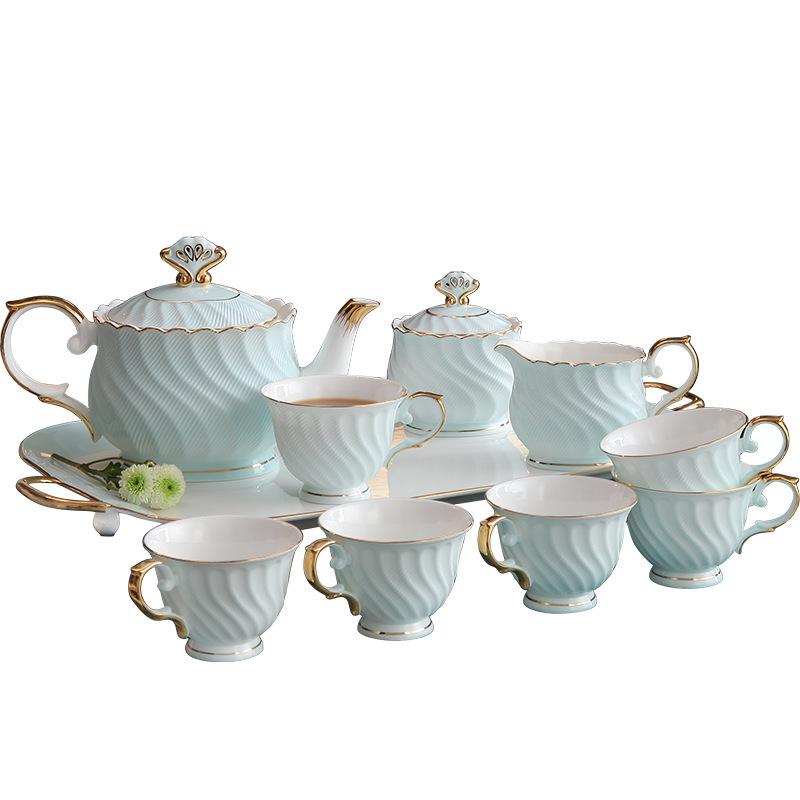 Nordic Bone China High-End Exquisite British Afternoon Tea Set Coffee Cup Saucer Luxury Light Luxury Home