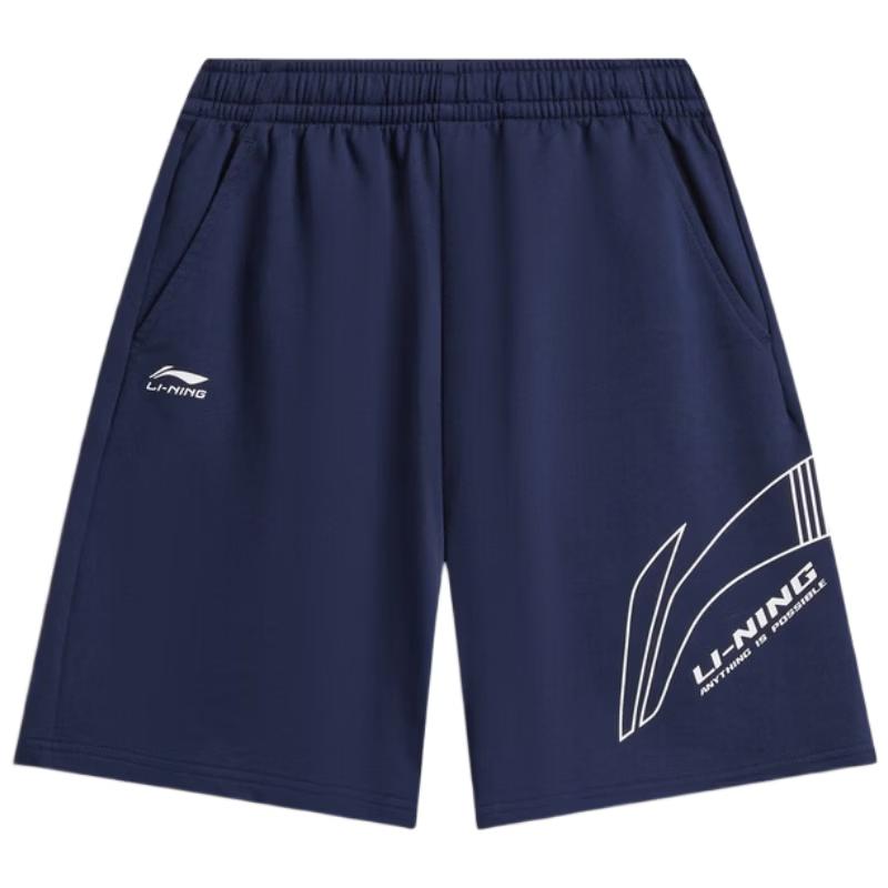 Li-Ning Youth Unisex Loose Straight Short Sweatpants S