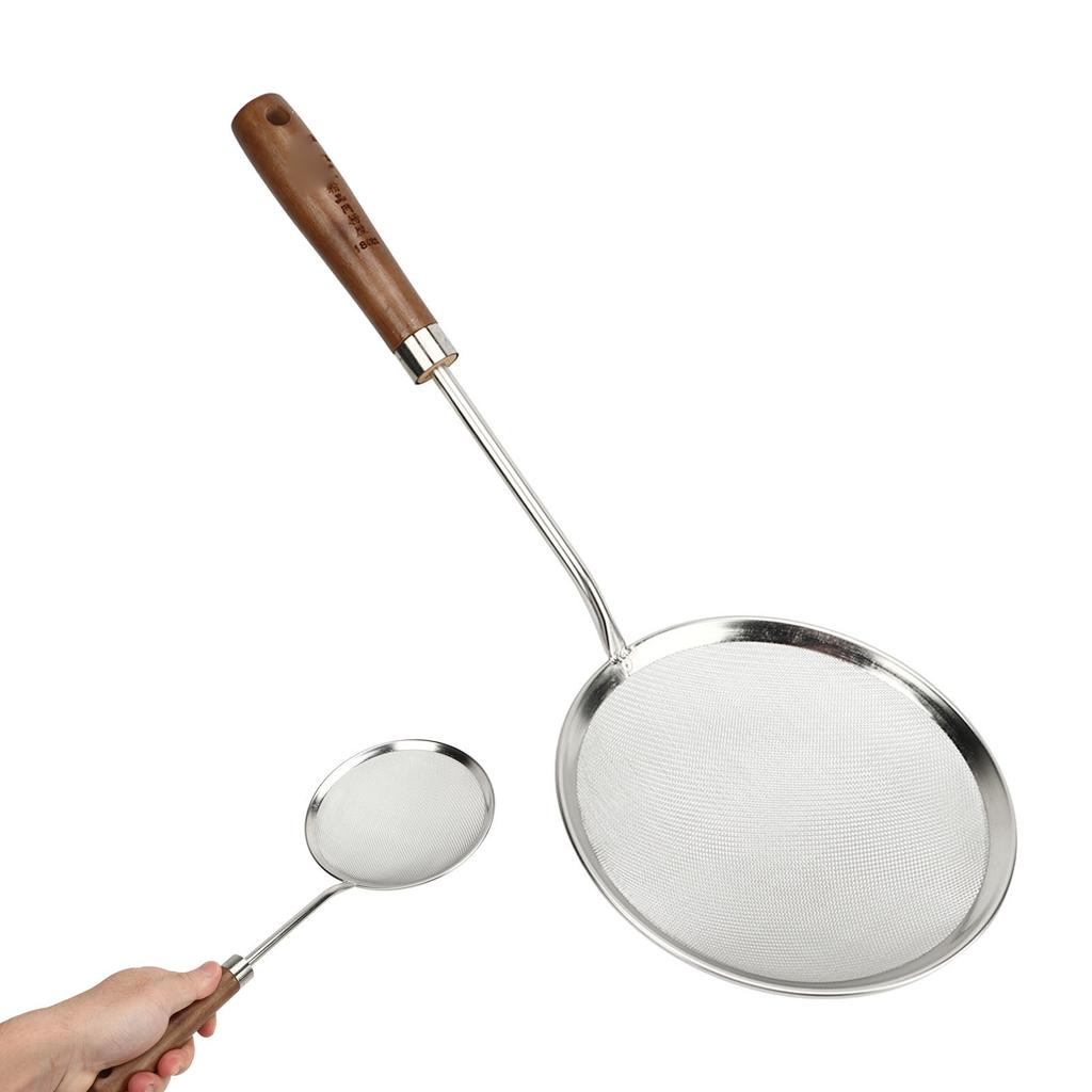 Oil Colander Efficiency Filtration Easy To Use Fine Mesh Food Strainer Spoon for Grease Gravy Foam