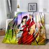 Cartoon Anime Inuyasha Throws Blanket for Sofa Bedding Couch Hiking Picnic Super Soft Cute kawaii Flannel Blanket birthday gift