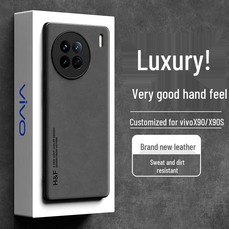 

Чохол для телефону Rehau Vivo X Series з повним обгортанням з замшевої шкіри Vivo X90/X90s