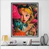 Disney 5D DIY Diamond Painting Alice in Wonderland Retro Print Style Illustration Embroidery Mosaic Cross Stitch Home Decor Gift Crafts