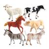 6PCS Miniature Farm Animals Collection Farm Animal Figurines Realistic Figures For Boys Pretend Playing And Display