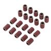 100Pcs 1/4" 6.35mm Drum Sanding Band Nail Drill Bits Power Tool Grit 80 120 180 240 320 600 for Manicure Pedicure Polishing Tool