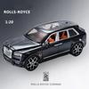 Grande taille 1:20 Rouleaux Alliage Rolls Royce Cullinan Luxy SUV Modèle de Voiture Métal Moulé sous Pression Jouet Modèle de Voiture Simulation Son Lumière Cadeaux pour Enfants