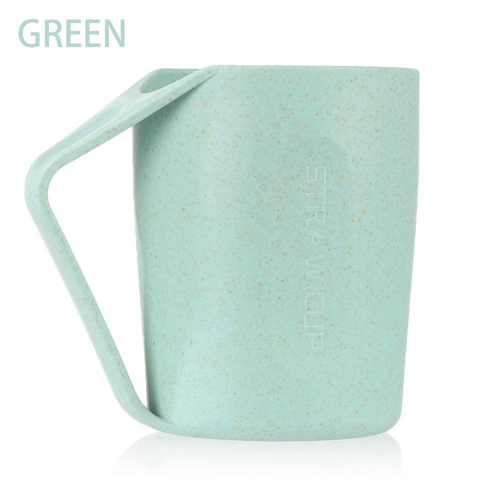 Ekologiczny kubek do szczotkowania z uchwytem Kubek kubek Kubki ze słomy pszenicznej Kubek na płyn do płukania ust Wodę Kubek plastikowy