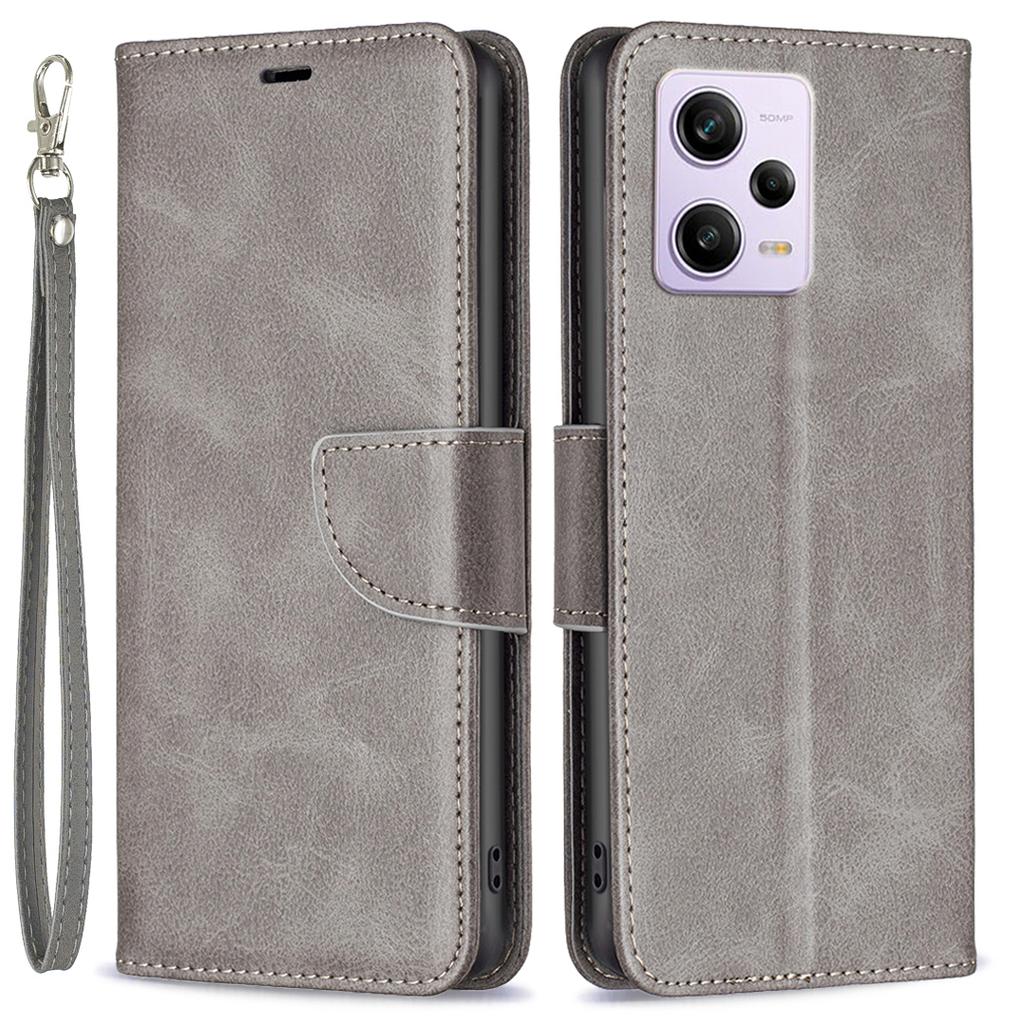 For Xiaomi Redmi Note 12 Pro 5G/Note 12 Pro Speed 5G/Poco X5 Pro 5G Case Smooth Leather Wallet Stand Mobile Phone Cover with Strap