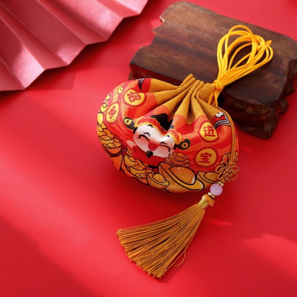 Dragon Boat Dragon Boat Festival Sachet with Tassel Chinese Style Storage Bag  Car Home Decor