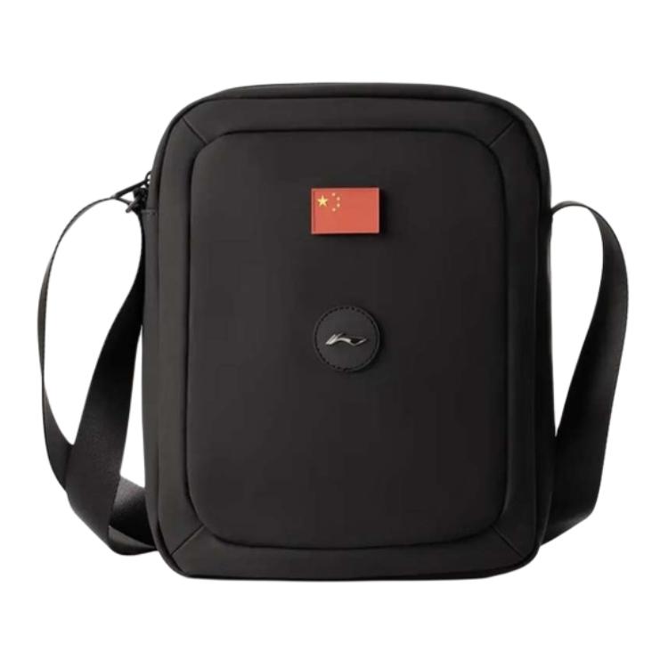 Li Ning Pu Shoulder Bag Regular Unisex Black ABDV235-1